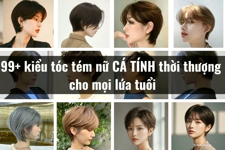 Bé gái với kiểu tóc tém bob ngắn gọn gàng và đáng yêu