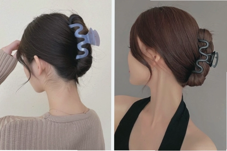 Búi tóc thấp nhanh chóng, tiện lợi bằng kẹp càng cua