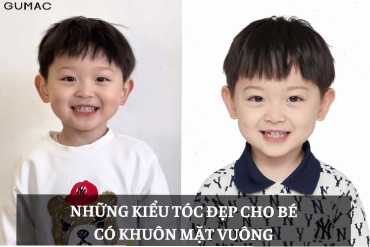 Các kiểu tóc nam đẹp cho bé trai mặt tròn, tóc đầu nấm và tóc vuốt dựng