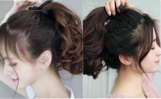 Cách búi tóc xoắn cao không bị già