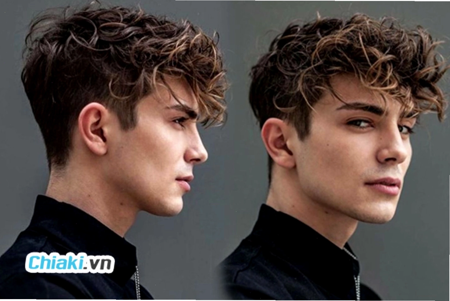Cắt tóc đầu mohican xoăn đầy phong cách