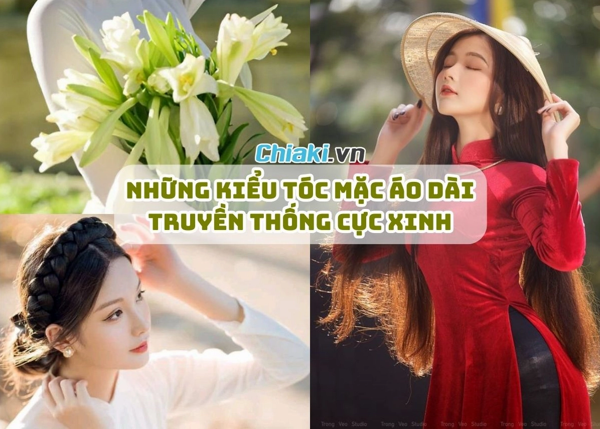 Chọn kiểu tóc mặc áo dài cho phụ nữ trung niên thêm quý phái và trẻ trung