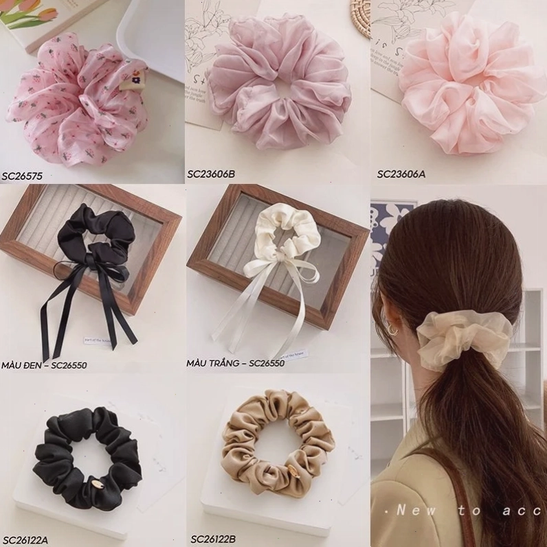 Hướng dẫn cách sử dụng dây buộc tóc scrunchie SHeGAN