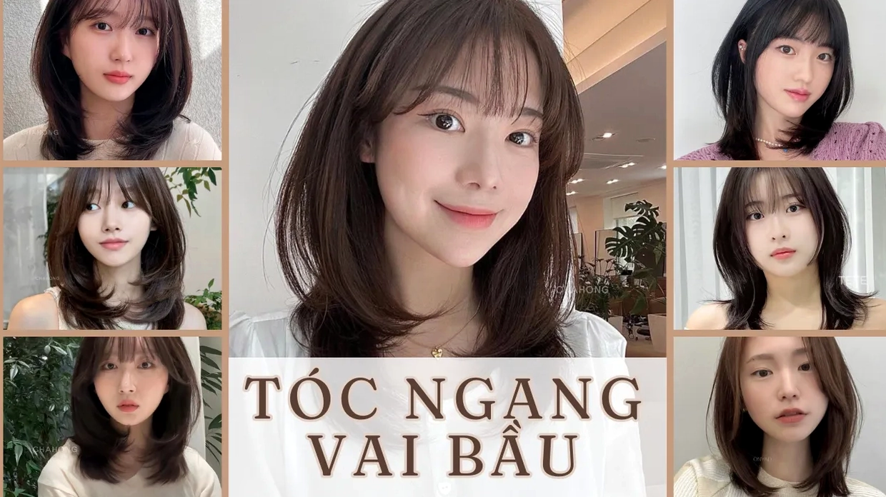Khám Phá 10 Kiểu Tóc Ngang Bầu Đẹp Hack Tuổi Tự Nhiên