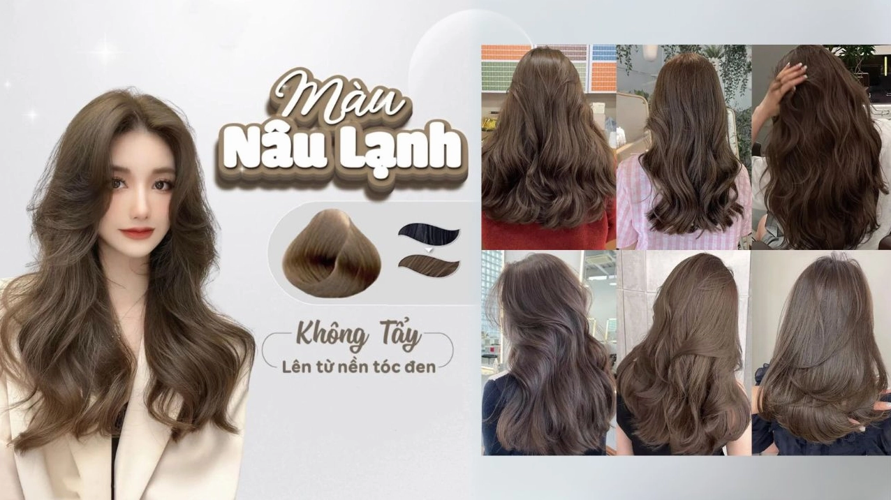 Khám phá tóc màu nâu tây lạnh: Xu hướng nhuộm tóc sành điệu cho năm 2026