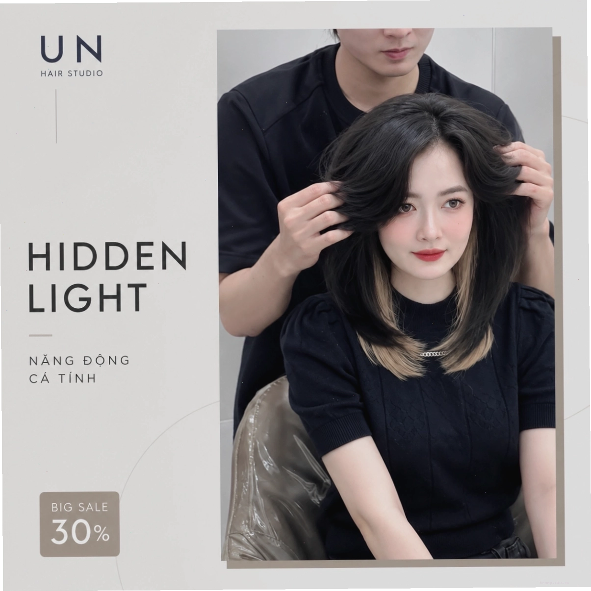 Không gian salon UN Hair Studio