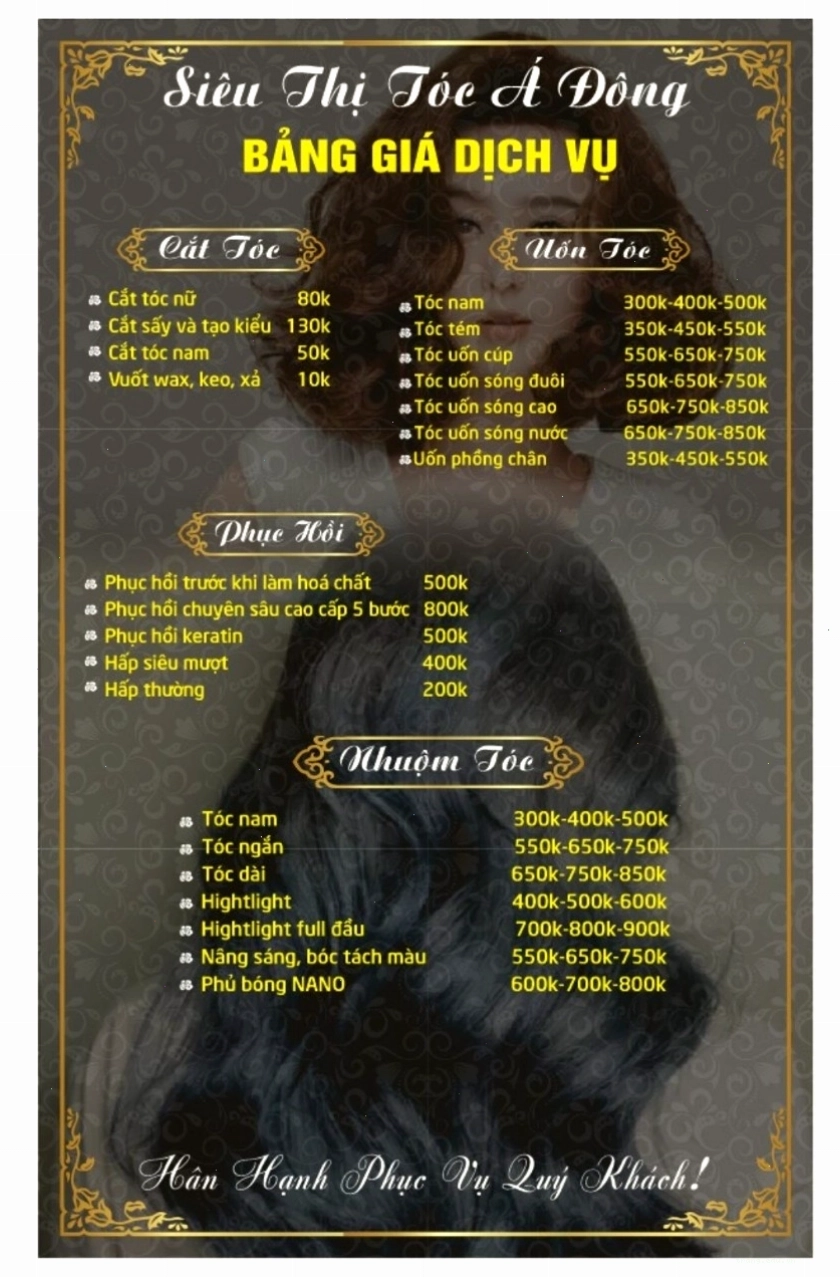 Không gian sang trọng tại salon tóc chuyên nghiệp