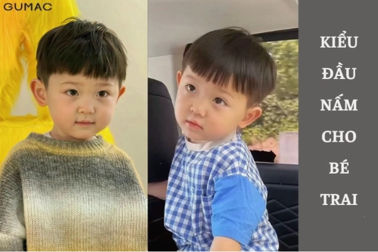 Kiểu tóc bé trai vuốt mái lệch sành điệu