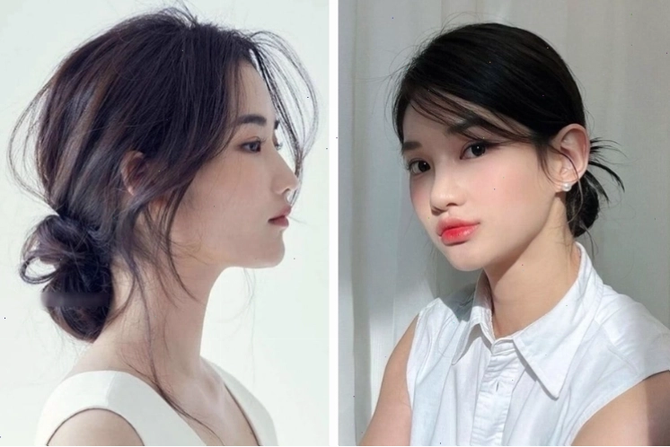Kiểu tóc búi thấp cô dâu kiểu Hàn Quốc, lãng mạn và thanh thoát