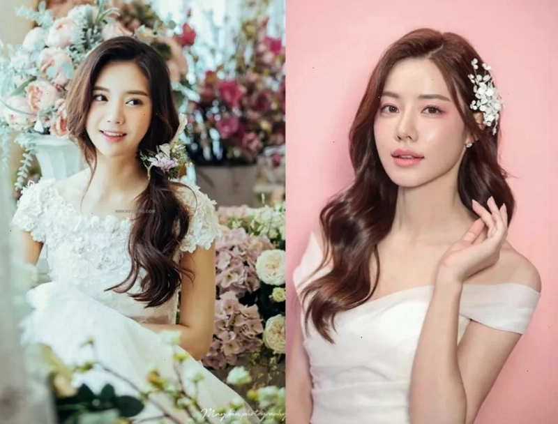 Kiểu tóc cô dâu xõa đơn giản, thanh lịch và sang trọng