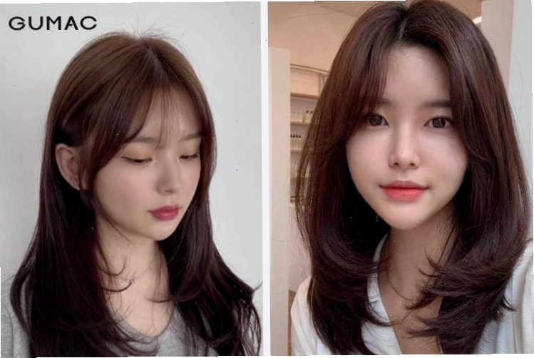Kiểu tóc ép cụp nữ dài phần đuôi tóc được uốn cụp tinh tế