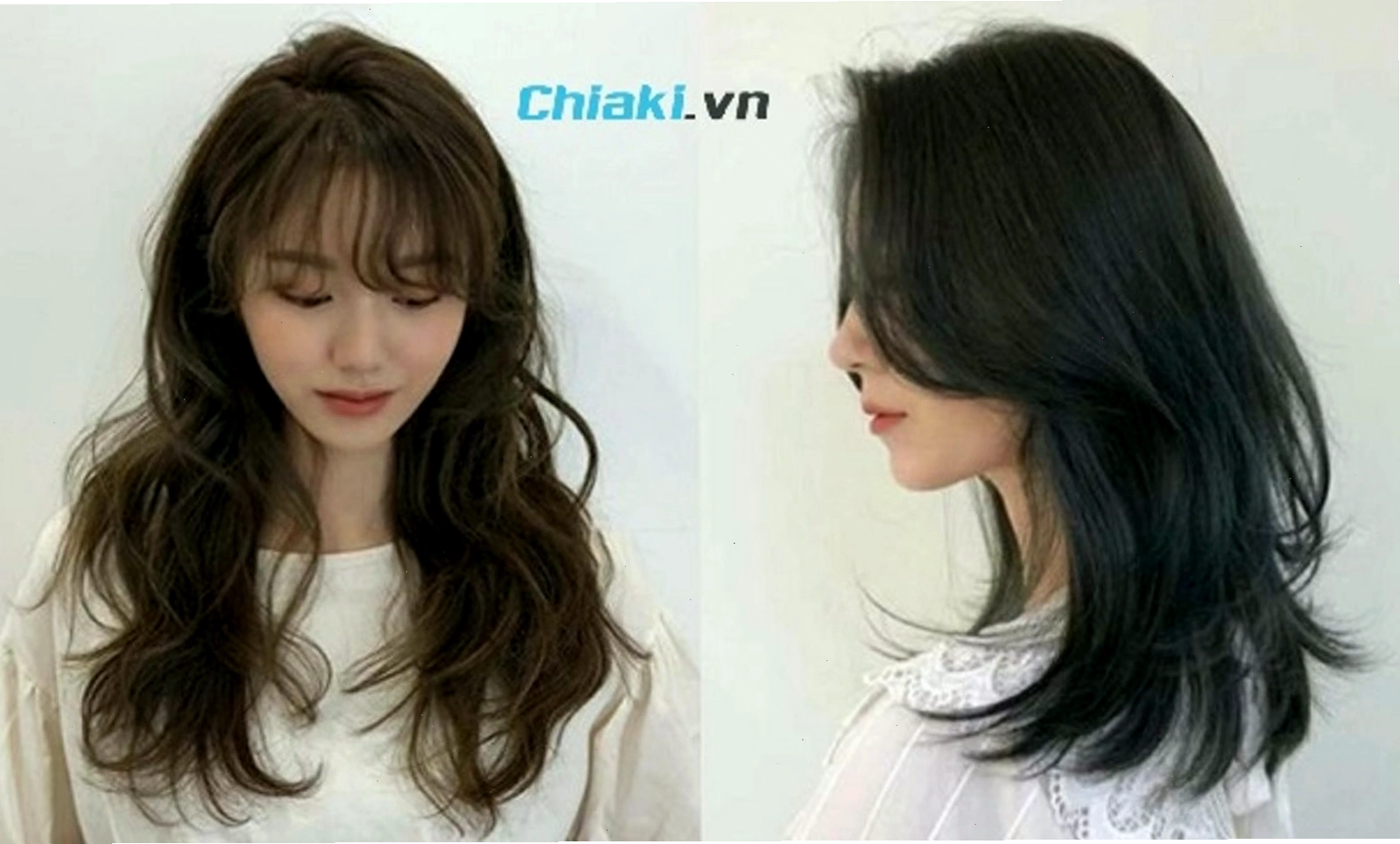 Kiểu tóc layer medium length dài hơn vai duỗi phồng