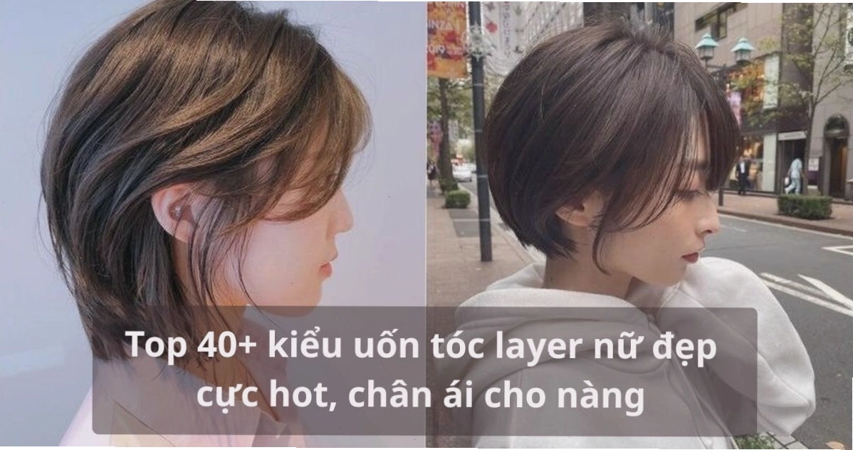 Kiểu tóc layer nữ dài xoăn nhẹ bồng bềnh tự nhiên