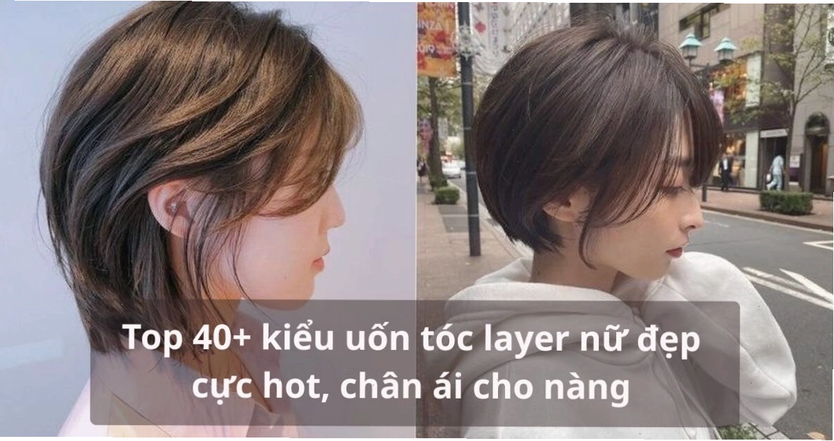 Kiểu tóc layer nữ ngắn uốn nhẹ tạo sự bồng bềnh tự nhiên
