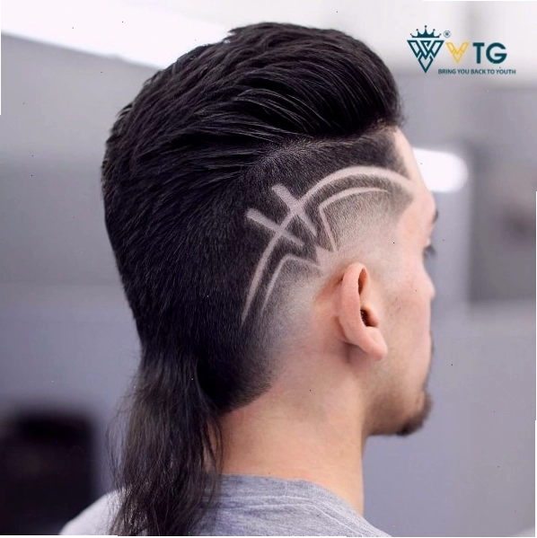 Kiểu tóc mohican gáy nhọn với đường nét sắc sảo