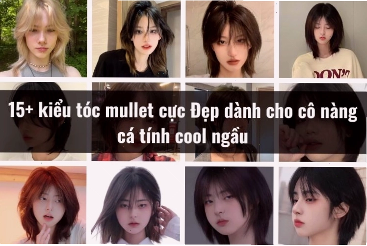 Kiểu tóc mullet layer dài nữ tính