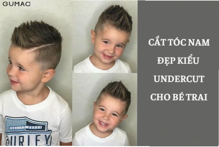 Kiểu tóc nam cho bé trai để mái thẳng gọn gàng