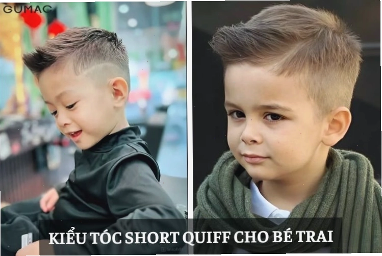 Kiểu tóc nam đẹp Short Quiff cho bé trai