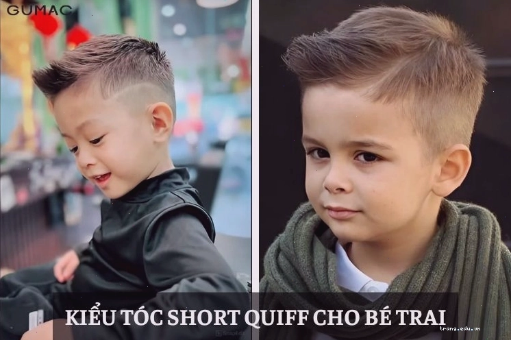 Kiểu tóc nam đẹp Short Quiff cho bé trai năng động ngày hè