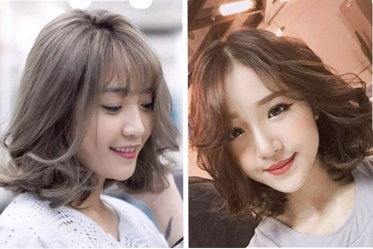 Kiểu tóc ngắn uốn đuôi cụp thời thượng