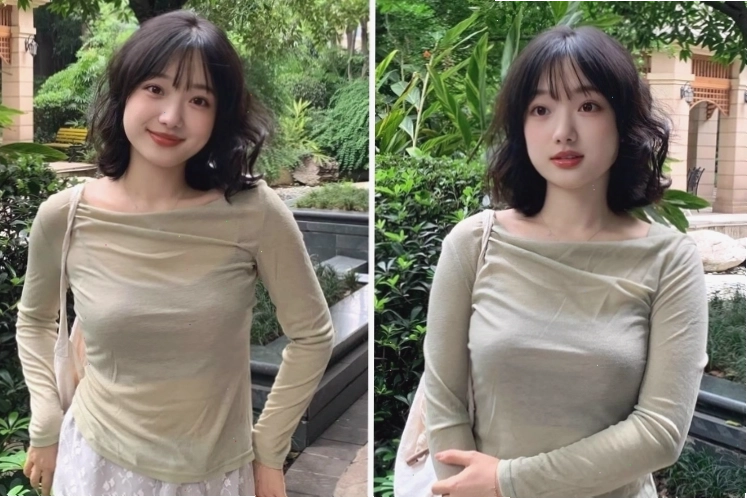 Kiểu tóc ngắn uốn đuôi vểnh thời thượng