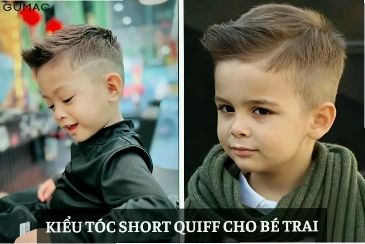 Kiểu tóc Short Quiff năng động cho bé trai