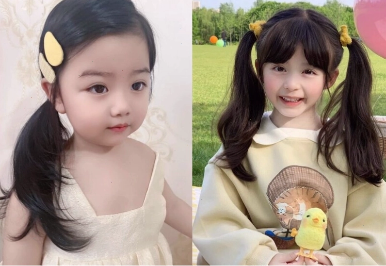 Kiểu tóc tết bẹ dừa hai bên cho bé gái cực kỳ đáng yêu