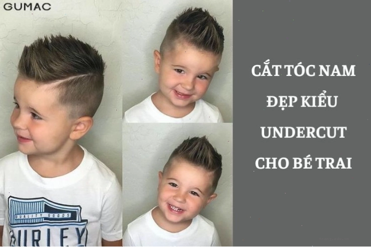 Kiểu tóc Undercut cho bé trai mặt vuông sành điệu