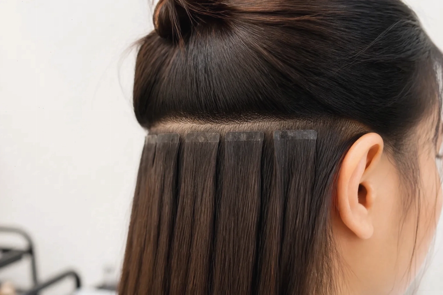 Kỹ thuật nối tóc tape-in dán băng, thi công nhanh và phẳng