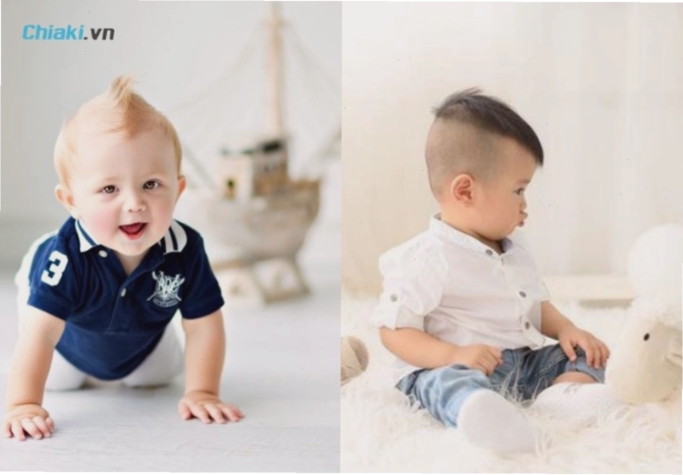 Mái ngố Hàn Quốc đáng yêu cho bé trai 3 tuổi