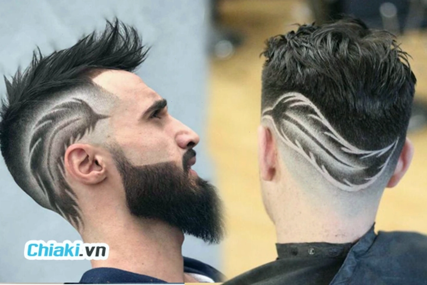 Mẫu tóc mohican tattoo ấn tượng và phá cách