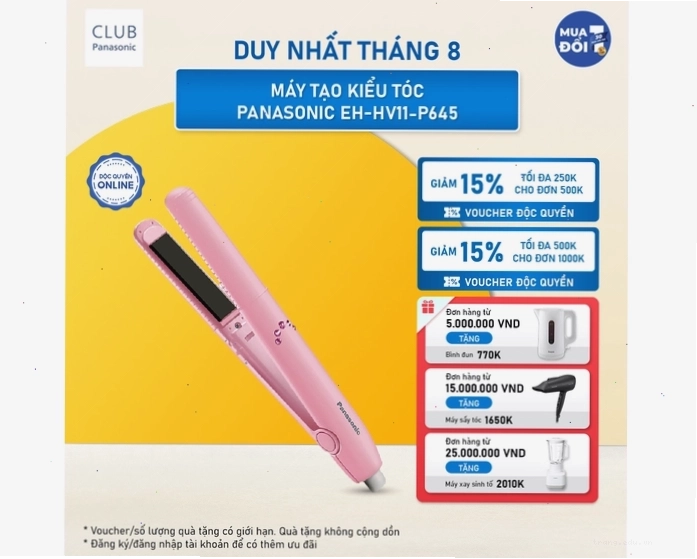 Máy tạo kiểu tóc cầm tay Panasonic EH-HV11 nhỏ gọn tiện lợi