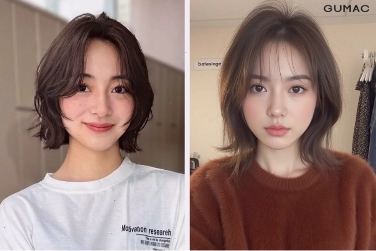 Minh họa tóc pixie hợp với dáng mặt