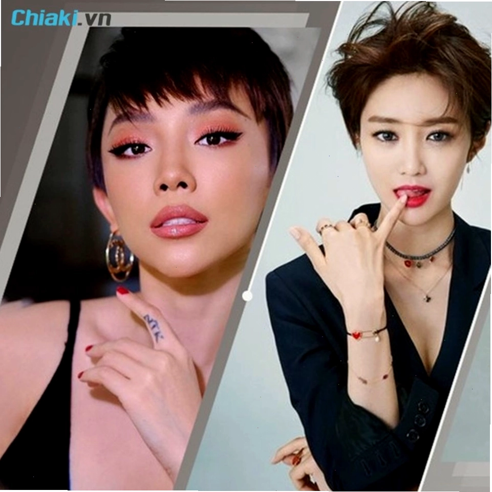 Minh họa tóc pixie là gì với độ ngắn cá tính