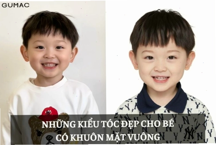 Những kiểu tóc đẹp nam cho bé có khuôn mặt vuông với tóc layer và side part