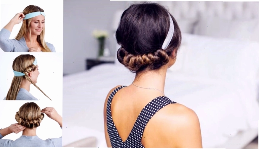 Sử dụng băng đô để tạo kiểu tóc xoăn nhẹ nhàng