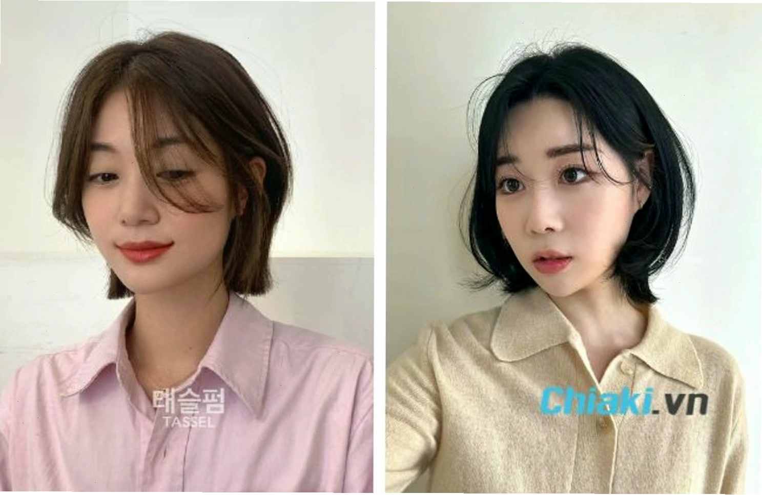Tóc bob ngắn thanh lịch cho người mặt tròn