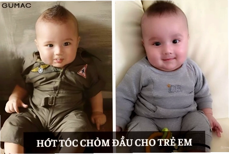 Tóc chỏm đầu đáng yêu cho bé trai