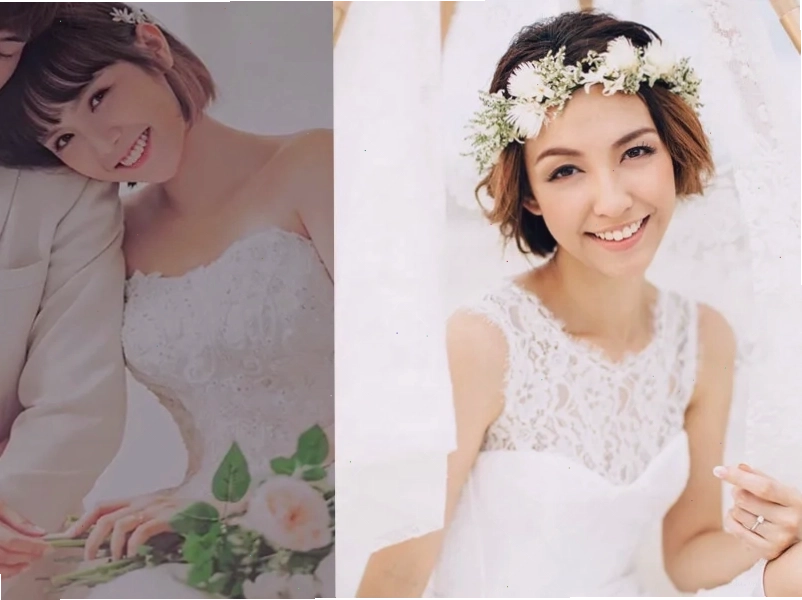 Tóc cô dâu xõa duyên dáng với phụ kiện khăn voan cưới