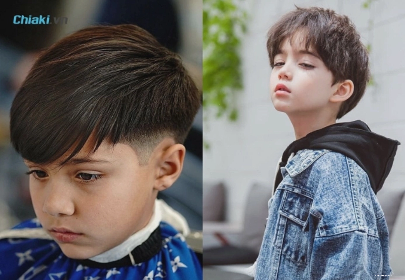 Tóc đầu đinh gọn gàng cho bé trai 3 tuổi năng động