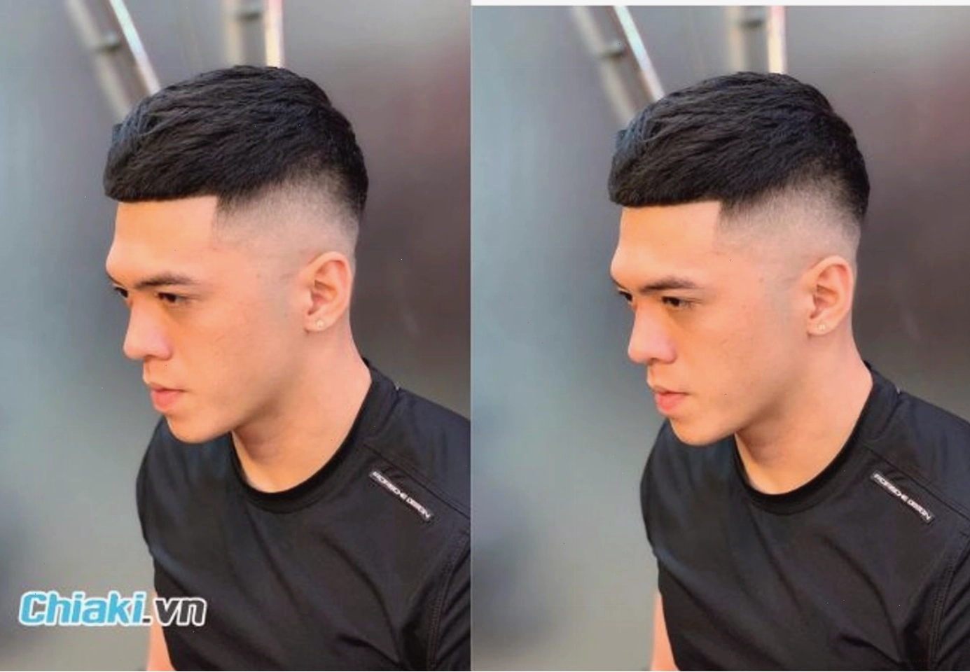 Tóc đầu đinh nam Undercut Mohican với phần mái dài, mạnh mẽ và cá tính