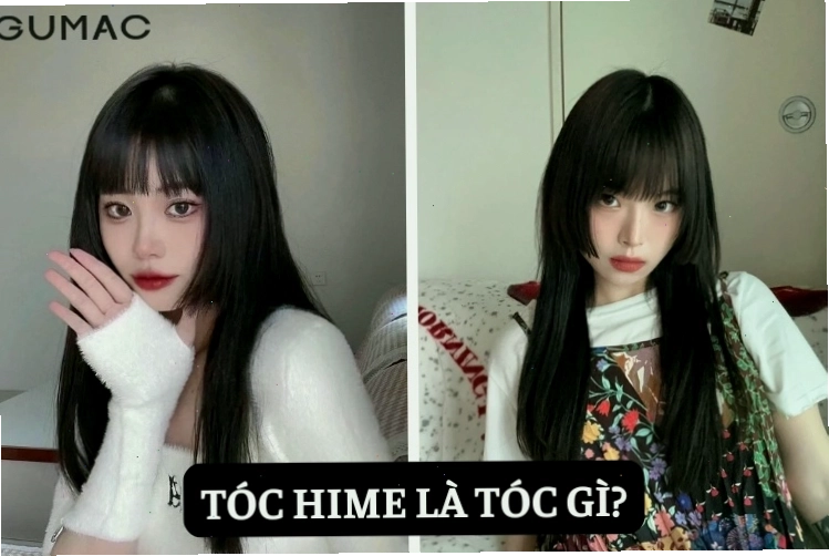 Tóc Hime giúp làm mềm mại góc cạnh của gương mặt vuông