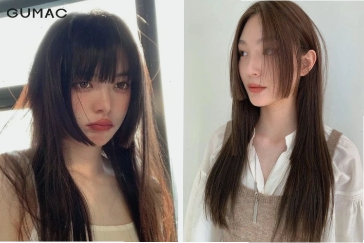 Tóc Hime nhuộm highlight