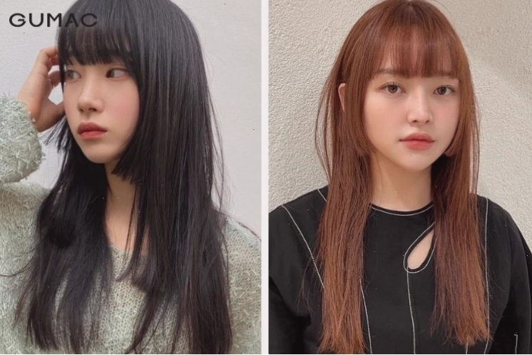 Tóc Hime nữ cho khuôn mặt dài
