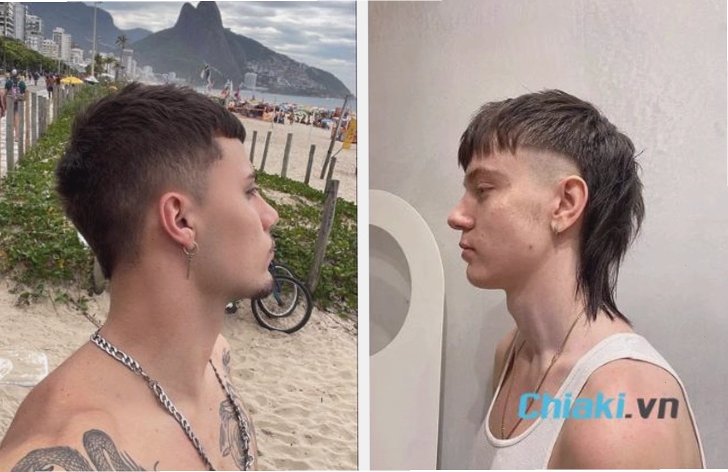 Tóc húi cua nam kết hợp mullet