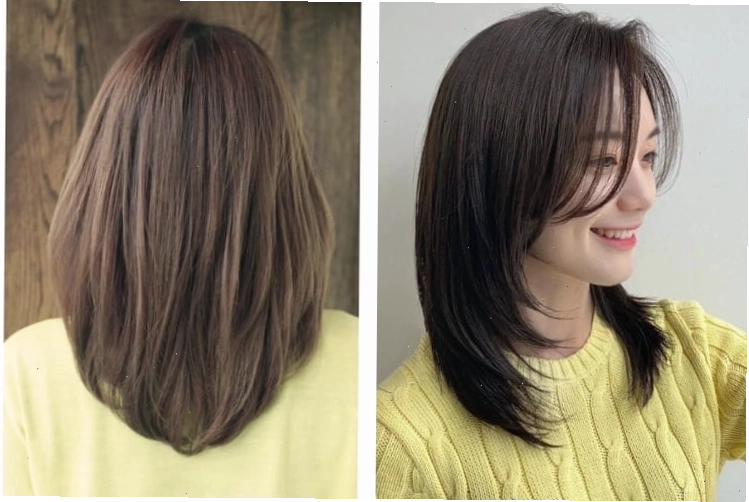 Tóc lá nhọn dài cho mặt vuông được uốn lọn mềm mại