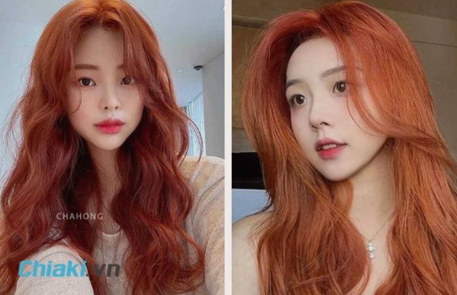 Tóc màu đỏ cam rực rỡ thu hút mọi ánh nhìn