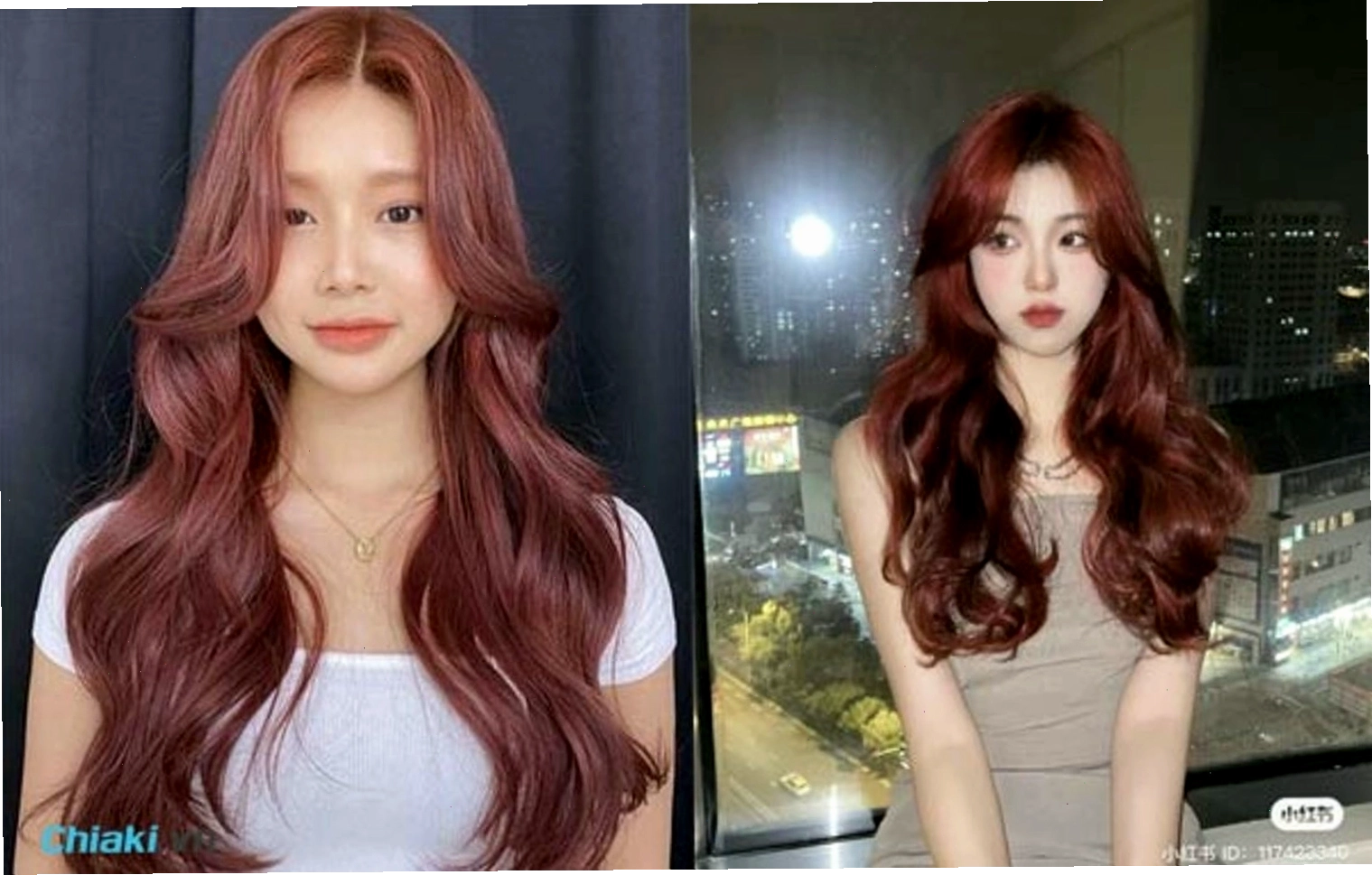 Tóc màu đỏ nâu tôn lên vẻ đẹp dịu dàng