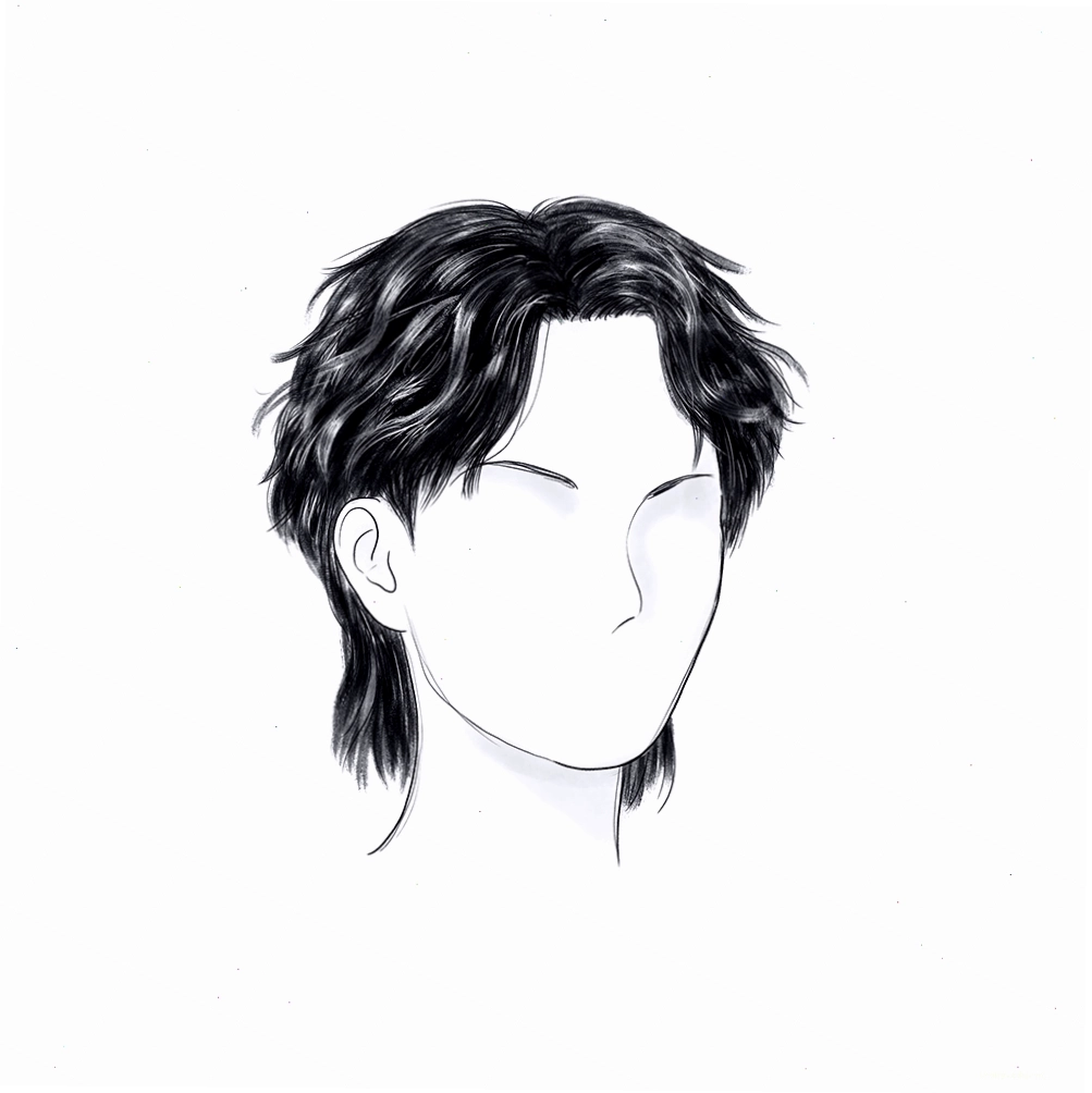 Tóc mullet gợn sóng theo phong cách shaggy