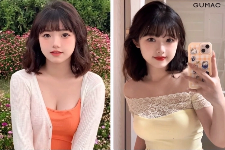 Tóc ngắn ngang vai uốn nhẹ cho nàng mặt tròn